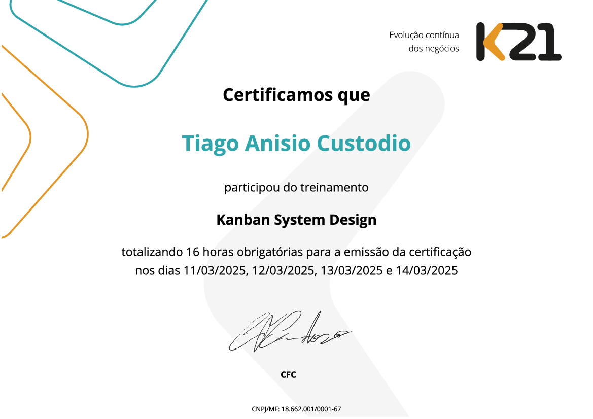 Certificado K21